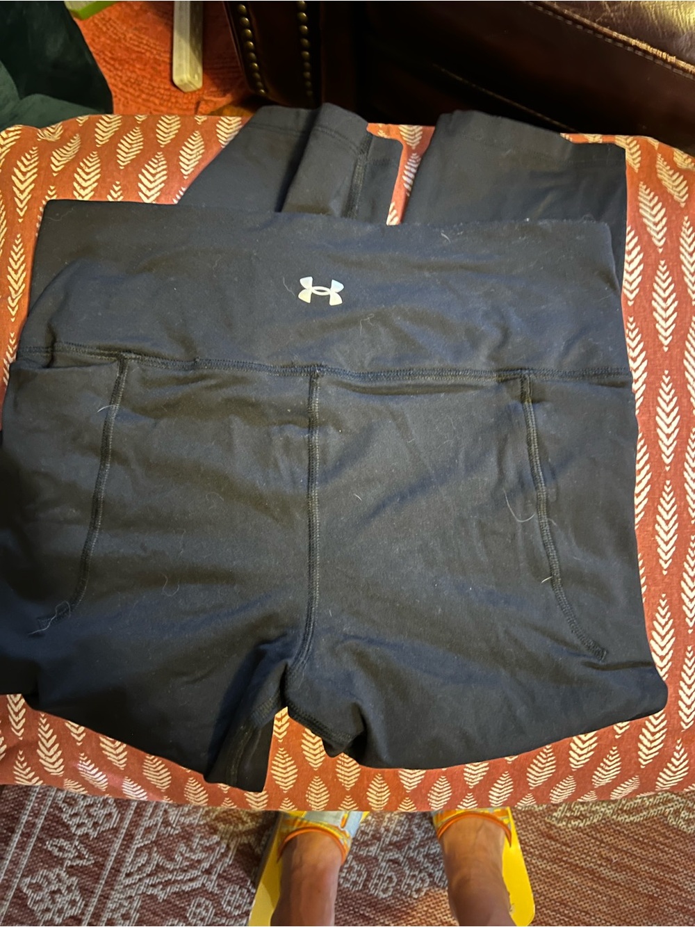 Under Armour Black Girls' Active Leggings with Logo